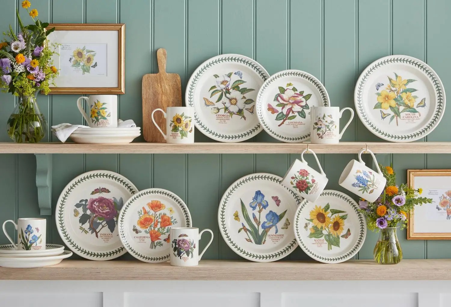 A calm dining table styled with modern tableware